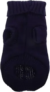 EXAOMBLE Small Dog Sweater Knitted Turtleneck Vest Warm Pet Apparel Comfy for Chilly Weather