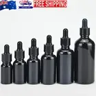 5-100ML Amber Glass Liquid Dropper Reagent Eye Pipette Essential Oils Bottle AU