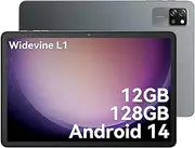 Blackview Tab60 WiFi Tablet 10 Inches, PC Tablet Android 14, 12GB RAM + 128GB ROM (2TB TF), Octa Core WiFi 6 Tablet with Keyboard, Widevine L1,5100mAh, Dual Camera 5MP + 8MP, BT 5.2