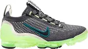 [Nike] Boy's Air Vapormax 2021 FK (Big Kid), Dark Grey/Black-Barely Volt, 5 M US