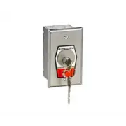 MMTC HBFSX Exterior Open-Close Key Switch w/ Stop Button In Single Gang Back Box
