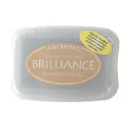 Tsukineko Archival Brilliance Ink Pad - Pearlescent Beige Brown Cream