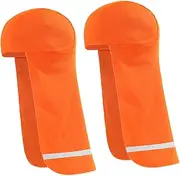 [BRIGHTFUFU] Reflective Cycling Cap Cooling Hat Liner for Men Long Neck Shield for Sun Orange