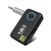 LDAC Bluetooth Aux Adapter for Car, Wireless Bluetooth 5.3 Receiver with Volu...