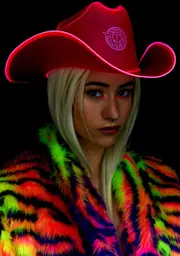 [Neon Cowboys] BeauPeep Light It Up Cowboy Hat