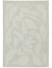 [Miss Amara] Cattleya Botanical Washable Rug in Grey