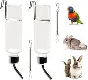 Guinea Pig Water Bottle Small Pet Water Bottle No Drip, Water Bottles Hanging Small Animal Drinking Bottles for Rabbit, Guinea Pig, Ferret, Hedgehog, Squirrel, Chinchilla Dispenser 350ml (2pcs350ml)