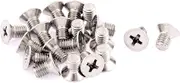 uxcell M5-0.8 x 8mm Fine Thread Phillips Flat Head Countersunk Bolts Machine Screws 20 Pcs