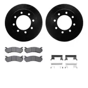 Dynamic Friction Company 8512-48040 Brake Rotor Dimpled & Slotted Black