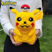 5210Pcs Pikachu Blocks Micro Diamond Bricks Model Anime Toy Gift for Fans