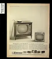 1964 Emerson Color TV Dazzle 'em Vintage Print Ad 016178