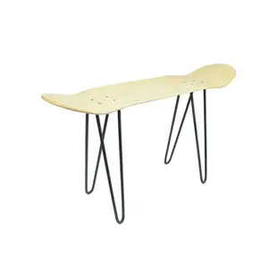 滑板凳子 支架 滑板椅子 鐵藝凳子專業加楓板面 長板可用