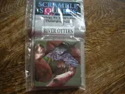 2004 B Dazzle Scramble Squares 9 Puzzle Tiles RIVER OTTERS Brain Teaser Game