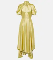 [Stella McCartney] Stella McCartney Draped midi dress AU 8 green