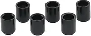 Musiclily Pro 8mm Steel Flush Mount Guitar String Ferrules for Tele Style Electric Guitar, Black (Set of 6)