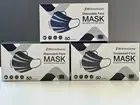 50 Black ASTM Level 3 Face Masks, Disposable Surgical Medical