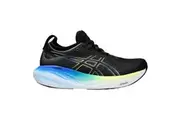 Mens Asics Gel-Nimbus 25 Black/Glow Yellow Athletic Running Shoes