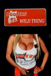 Hooters Uniform Wild Thing Name Tag Pin Dress Up Role Play Halloween Costume