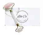 Lilo Co. Premium 100% Rose Quartz Jade Roller Massager Anti-Aging Tightens Skin