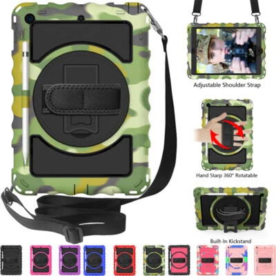 Shockproof Heavy Duty Stand Case Cover For iPad 9th 8th 7th 6th 5th Gen Air Pro