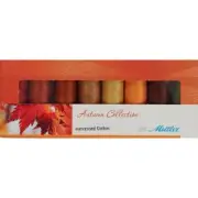 Mettler Silk Finish THREAD AUTUMN COLLECTION 50wt 8 SPOOLS 100% Cotton 164 Yds