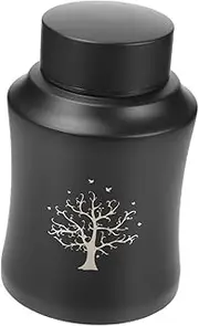 BESPORTBLE Pet Urn for Ashes Memorial Cinerary Container for Cats Dogs Durable Stainless Steel Portable Keepsake Cremation Casket for Pet Remembrance