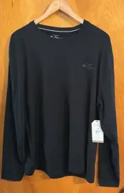 Ben Sherman Tshirt Mens Large Black Long Sleeve Pajama