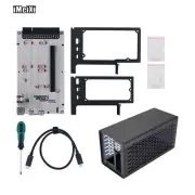 TH3P4G3 Mini External GPU Dock + ATX Power Supply Case for Laptop Thunderbolt