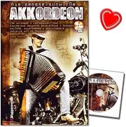 Le grand livre pour accordéon - Accordéon pour école pour Piano d'Herbert Kraus avec CD et coloré Cœur Note Pince - légers Chemin à Parfait Accordéon Jeu