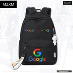 新品MZXM 程序員穀歌GOOGLE官方LOGO學生校園防水書包男女時尚雙肩背包 LAXO