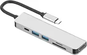 Angoily - Adapter 6-in-1 Docking Station 87w Fast Charging 5gbps Data Transfer