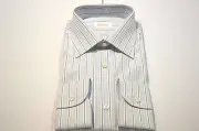 NEW BRIONI Dress Shirt 100% Cotton Size 15.75 Us 40 Eu (Cod SG 2)