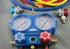 R410a R404A R134A AIR CONDITIONING FRIDGE MANIFOLD GAUGE 1.5M BALL VALE HOSE SET