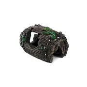 Catzon Fish Tank Decorative Ornaments Aquarium Accessories Antique Wine Barrel Resin Crafts-S