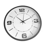 Minimalist Design Blue Round Analog Wall Clock 25*35 cm