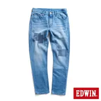 在飛比找蝦皮商城優惠-EDWIN 仿拼接修身窄管牛仔長褲(石洗藍)-男款