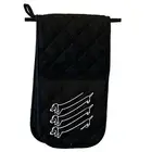 Illusion Dog - Novelty Double Mitt Oven Gloves Double Kitchen Chef BBQ Mitts