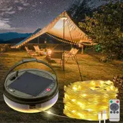Solar Camping String Lights, 39.4FT Fairy String Lights 150LEDs, Portable Wat...