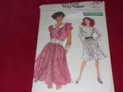 VOGUE #7489 - LADIES COUTURE RATED ( 2 STYLE ) SWING DRESS PATTERN 12-16 FF