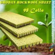 Hydroponic Grow Media Rockwool Sheet 98 Cells Cutting Seedling Propagation Block
