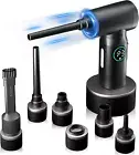 Lecoirrax Compressed Air Duster, Handheld Mini Car Vacuum, 130000RPM Cordless...