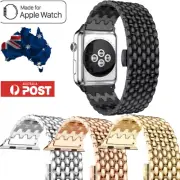 Stainless Steel Watch Band Strap + Tool For Apple Watch Band Series 7 41mm 45mm