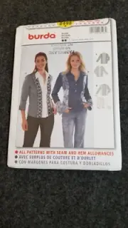 RARE BURDA MISSES BLOUSE Fitted 8498 Easy Sewing Pattern UNCUT