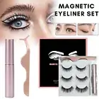 Magnetic False Eyelashes Natural Eye Lashes Extension Liquid Eyeliner Tweezer AU