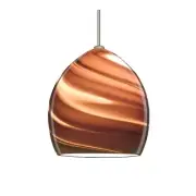 1XT-1716SK-LED-SN-Besa Lighting-Sprite-One Light Cord Pendant with Flat Canopy