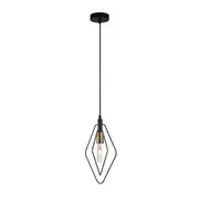 CONTOUR Pendant Lamp Light Interior ES Black Diamond with Antique Brass Highlight OD210mm