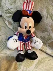 Disney Store uncle sam mickey mouse plush