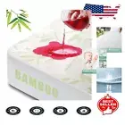 Deep Pocket Waterproof Mattress Protector in Bamboo Rayon - California King Size
