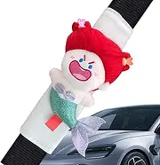 Fellflying Seat Belt Pads | Mermaid Safety Seatbelt Strap Shoulder Pad | Soft Shoulder Protector for Kids Adults, Comfortable School Bag Strap Covers