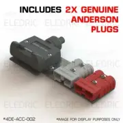 Anderson Plug 50 Amp Flat 7 Pin Trailer Socket Mount Plate Bracket 2x 50A - 002